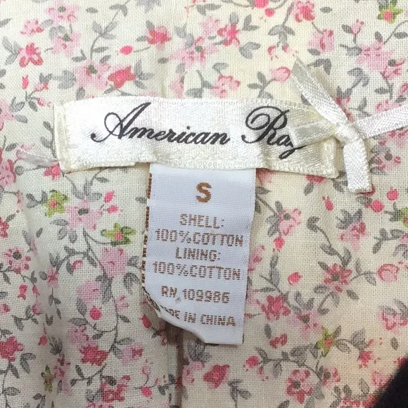 VTG American Rag Black Cotton Velveteen Cropped Lined Jacket - Picture 2 of 16